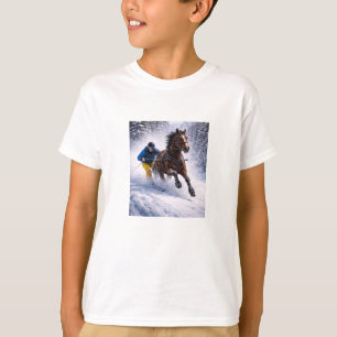Winter Horse Wall Art Gallery Metal Art T-Shirt