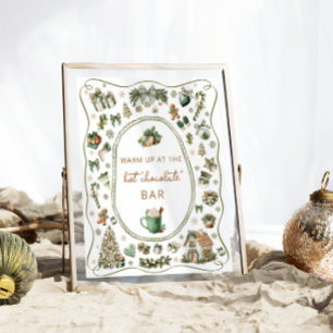Winter Hot Chocolate Bar Baby Shower Poster
