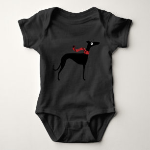 Winter Hound Baby Bodysuit