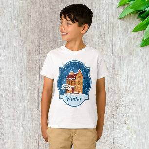 Winter House In The Snow T-Shirt