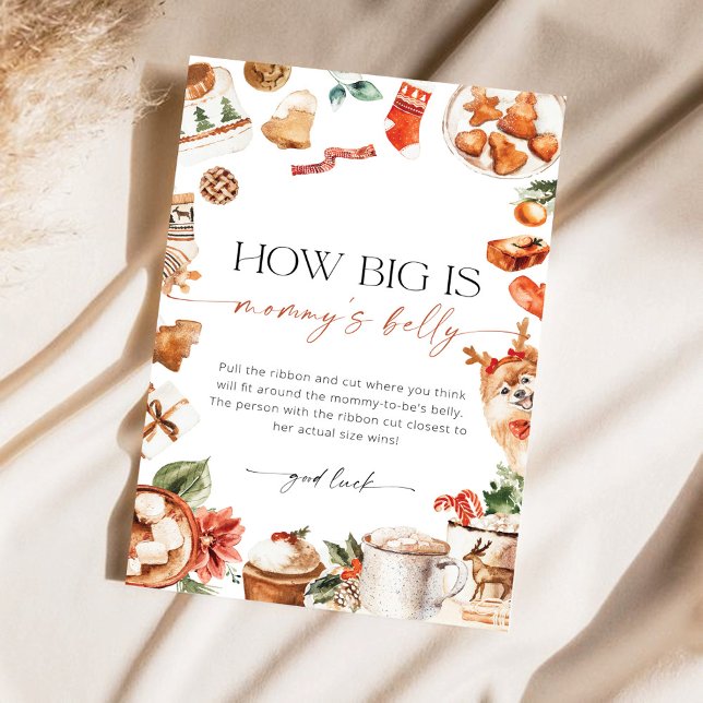 Winter How Big is Mummy's Belly Baby Shower Game (Creator Uploaded)