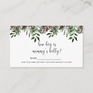 Winter how big is mummy's belly enclosure card