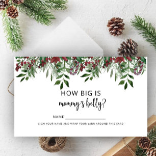 Winter how big is mummy's belly enclosure card