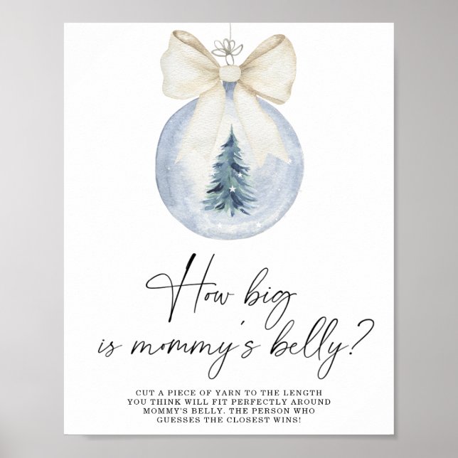 Winter how big is mummy's belly game poster (Front)