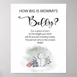 Winter how big is mummy's belly game poster