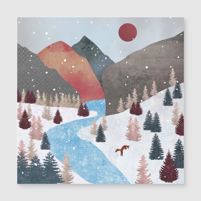 Winter Hunting Fox (Front)