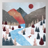 Winter Hunting Fox