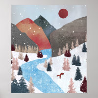 Winter Hunting Fox