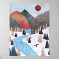 Winter Hunting Fox