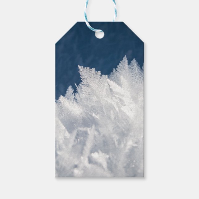 Winter Ice Crystals Gift Tags (Front)