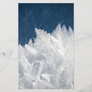 Winter Ice Crystals Stationery