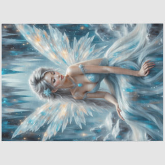 Winter Ice Fairy | Frosted Fantasy Enchantress Art Tissue Paper