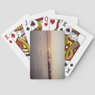 Winter Ice Sunrise on Lake Winnebago Playing Cards