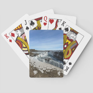 Winter Iceland Snowy Landscape Playing Cards