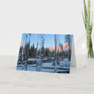 Winter Icicles Holiday Card
