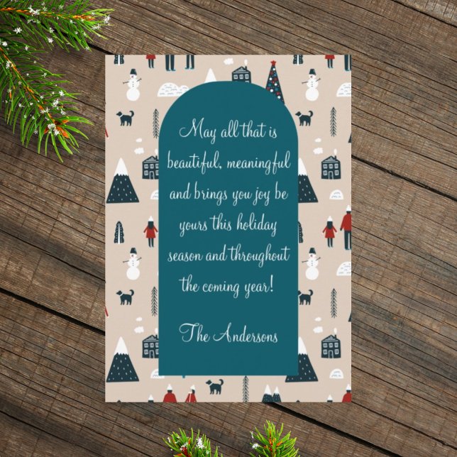 Winter illustration Christmas time card (Creator Uploaded)