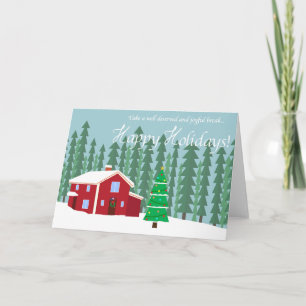 Winter Illustration Holiday Card