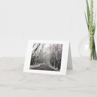 Winter in a Note Holiday Card