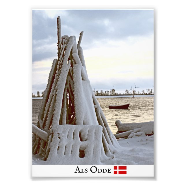 Winter in Als Odde/Denmark Photo Print! (Front)