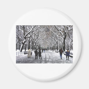 Winter in Central Park NYC Magnet