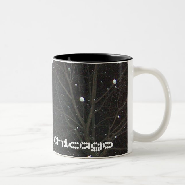 Winter in Chicago Two-Tone Coffee Mug (Right)