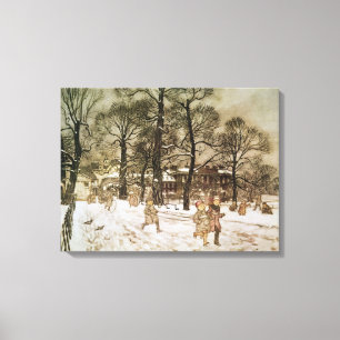 Winter in Kensington Gardens Canvas Print