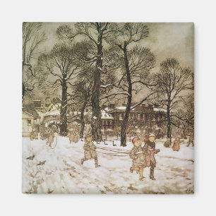 Winter in Kensington Gardens Magnet