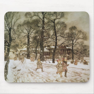 Winter in Kensington Gardens Mouse Pad