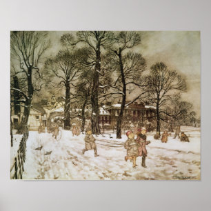 Winter in Kensington Gardens Poster