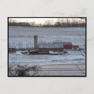 ~ Winter in Lancaster County ~ 12 Postcard
