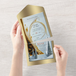 WINTER  in Magical Wonderland All In One Invitation