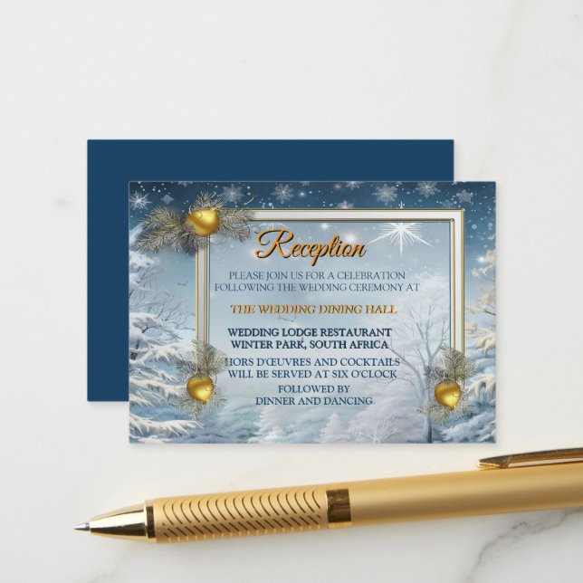 WINTER  in Magical Wonderland Enclosure Card (Front/Back In Situ)