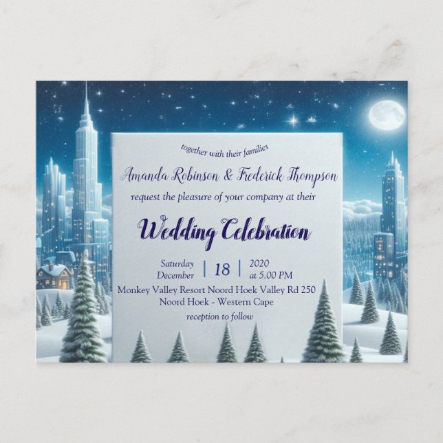 WINTER  in Magical Wonderland Postcard (Front)
