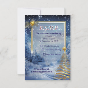WINTER  in Magical Wonderland RSVP Card