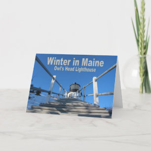 Winter in Maine Card