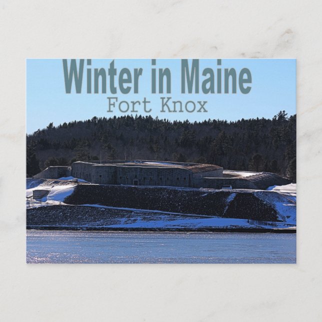 Winter in Maine Postcard (Front)