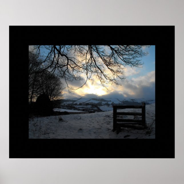 Winter in Mid Wales Poster (Front)