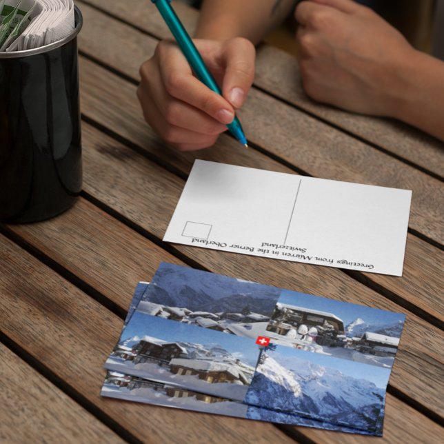 WInter in Mürren - Berner Oberland, Switzerland  Postcard (Creator Uploaded)