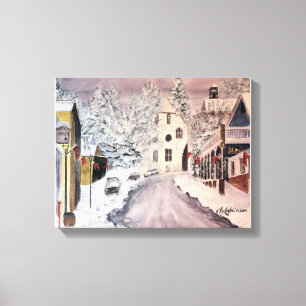 WINTER IN NEVADA CITY CA CANVAS PRINT