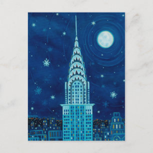 Winter in New York City Postcard