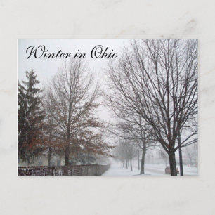 WINTER IN OHIO postcard