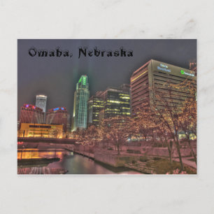Winter in Omaha Nebraska Postcard