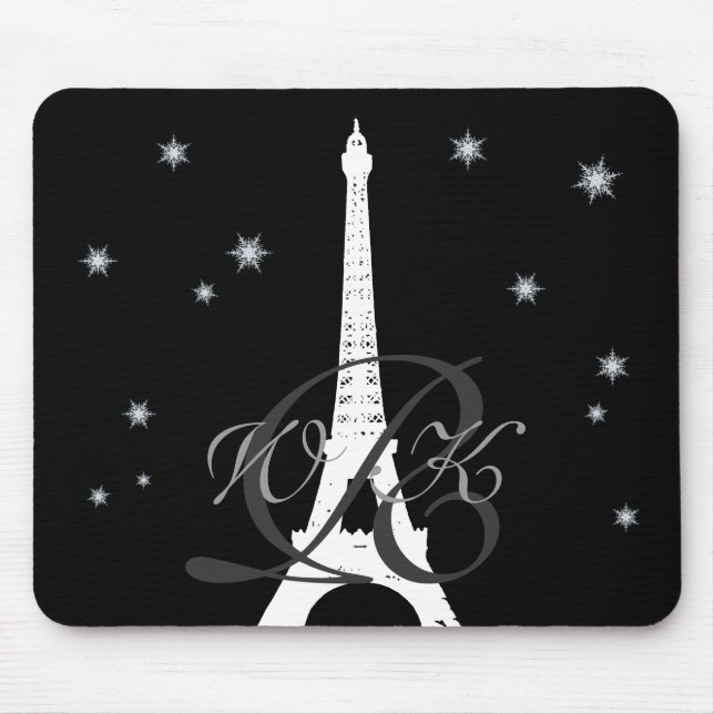 Winter in Paris Mouse Pad (Front)