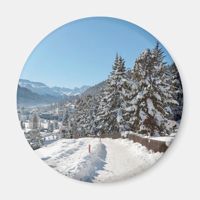 Winter in St. Moritz Magnet (Front)