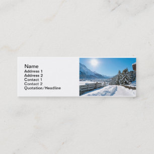 Winter in St. Moritz Mini Business Card