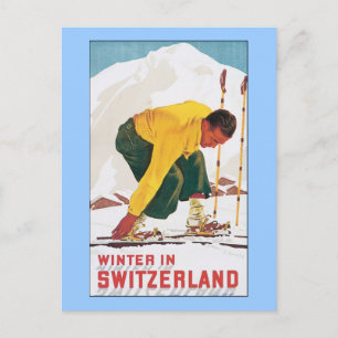Winter in Switzerland Postcard