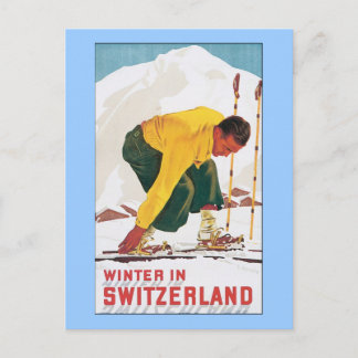 Winter in Switzerland Postcard