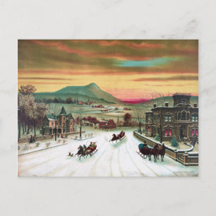 Winter in the Country Postcard
