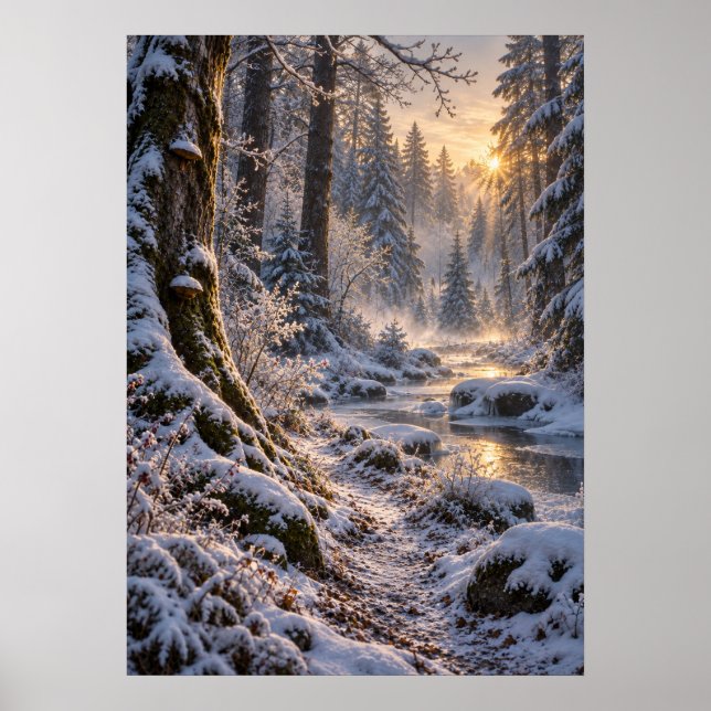Winter in the Fourfold Forest Poster (Front)
