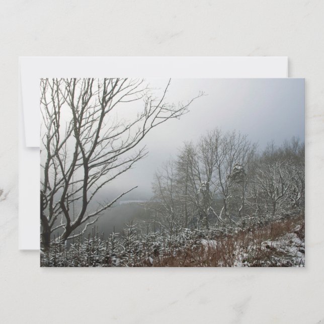 Winter in the Macclesfield Forest Card (Front)